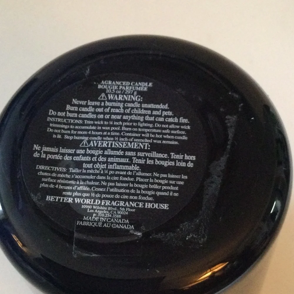 BETTER WORLD FRAGRANCE HOUSE BY DRAKE MUSKOKA CANDLE 10.5 oz NWOT